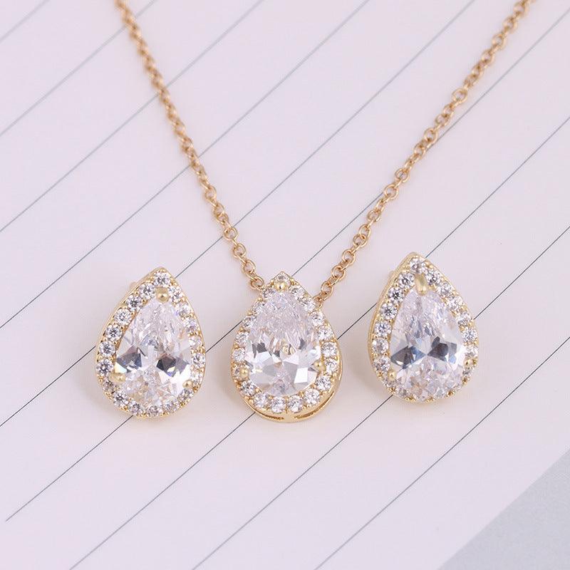 Water Drops Gemstone Jewelry Set