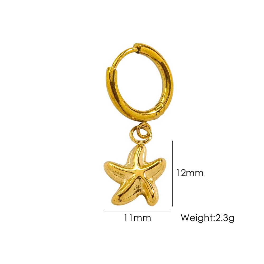 Tropical Beach Wind Starfish Earrings | Beach Wear B