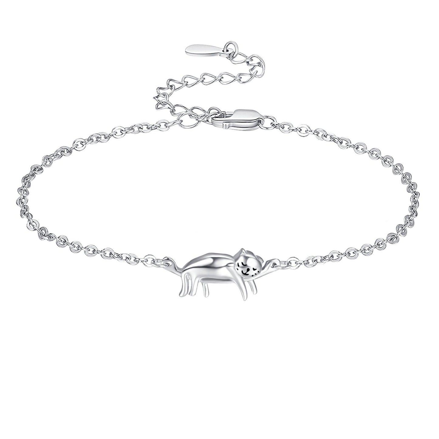 S925 Sterling Silver Cat Bracelet | Daily Wear