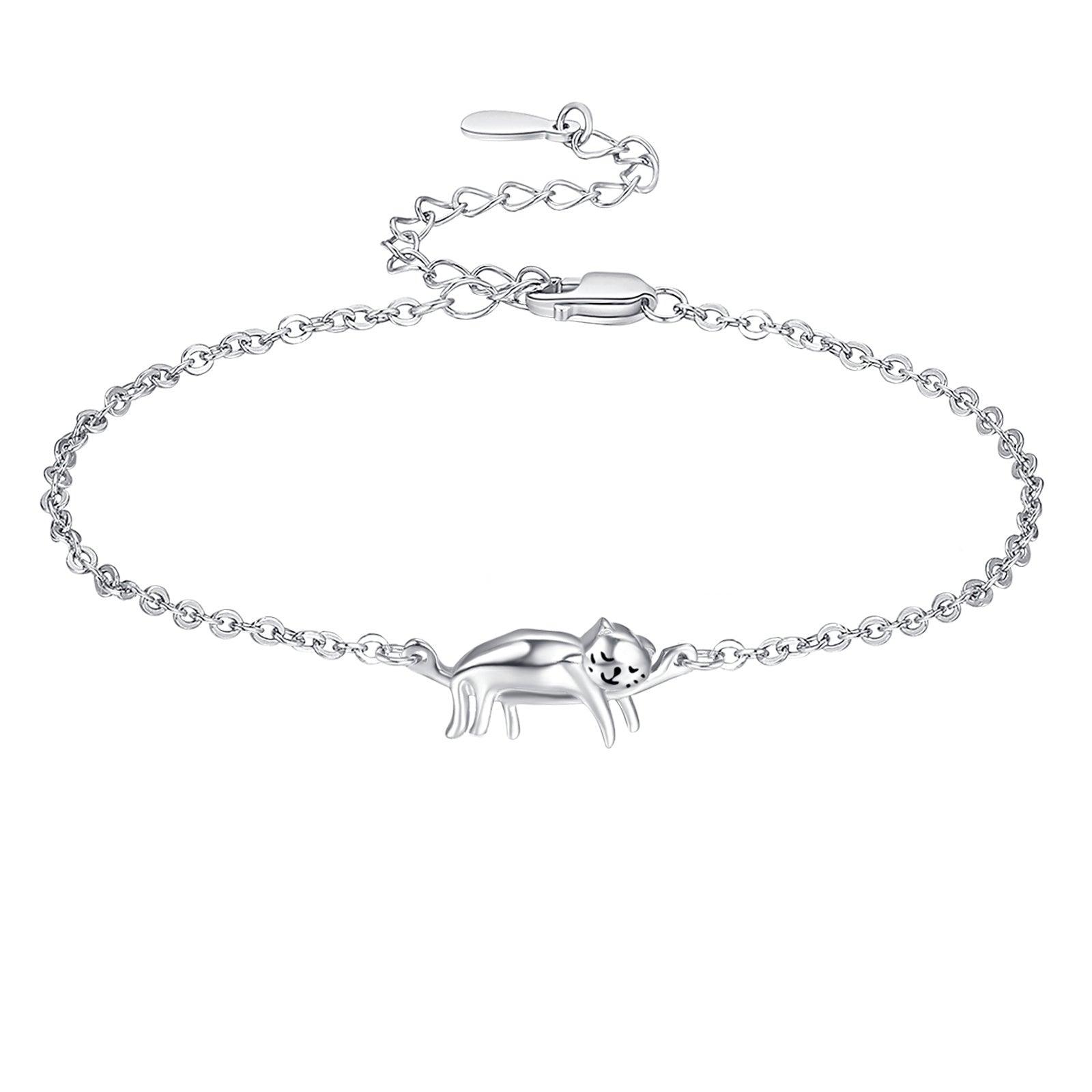 S925 Sterling Silver Cat Bracelet | Daily Wear