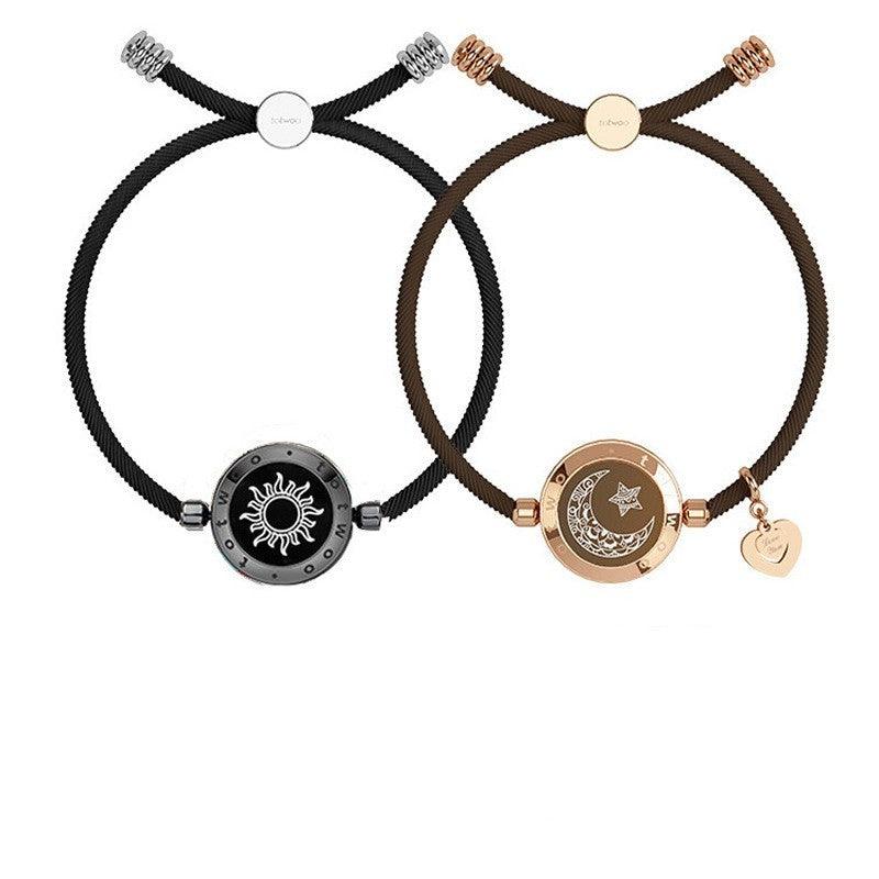 Sun-Moon Smart Sensing Couple Bracelet | Fashion Jewelry