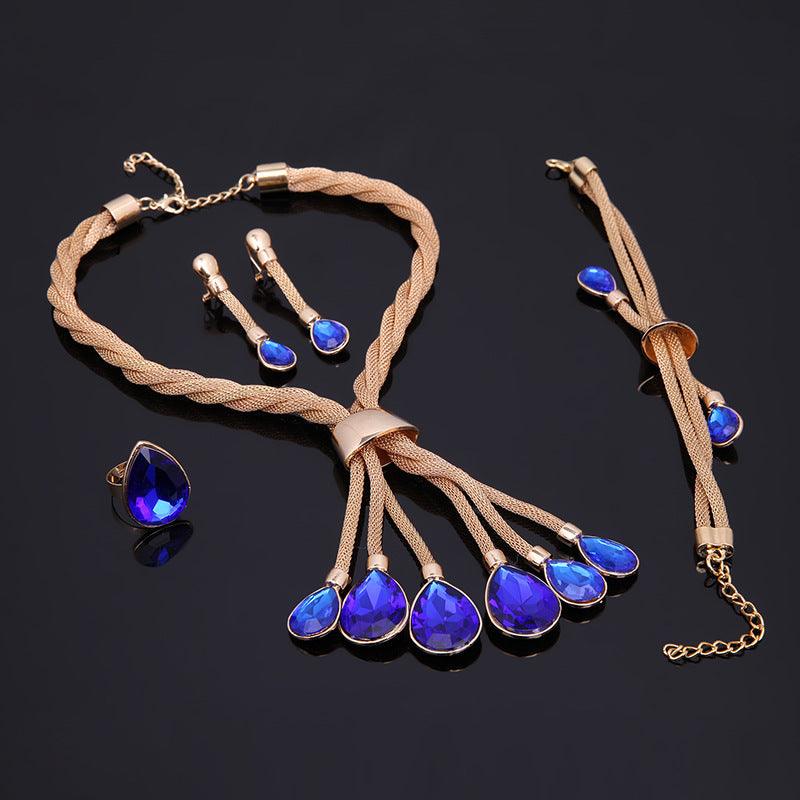Gilded Design Four-piece Jewelry Set | Fashion Collection