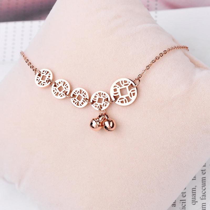 Rose Gold Bells Anklet Boho Anklets | Beach Collection