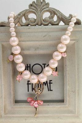 Stylish Pearl Necklace | Fashion Wear Pink