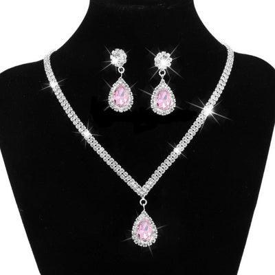 Sophisticated Bridal Jewelry Set | Wedding Collection Pink
