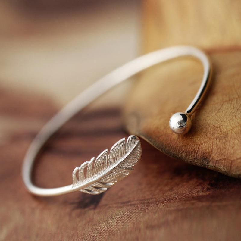 Leaf Bracelet in S925 Sterling Silver | Daily Wear