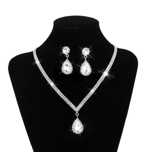 Sophisticated Bridal Jewelry Set | Wedding Collection White