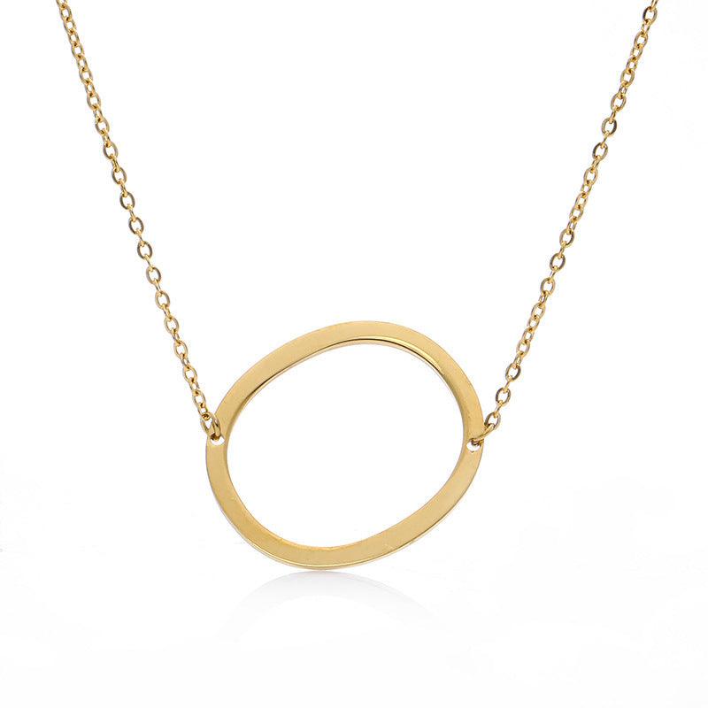 Initial Letter Pendant & Necklace | Gold Plated Gold O