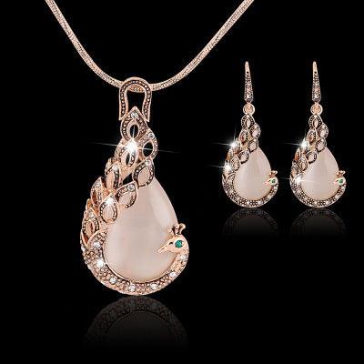 Exquisite Peacock Jewelry Set | Daily Wear