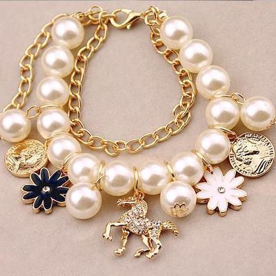 Pearl Flower Bracelet Jewelry | Daily Wear White