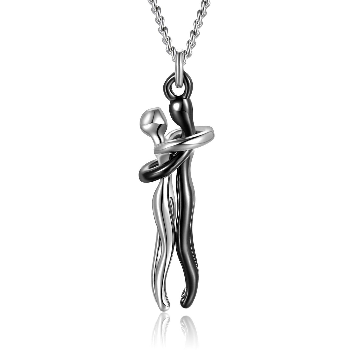 Love Hug Unisex Necklace | Fashion Jewelry Black