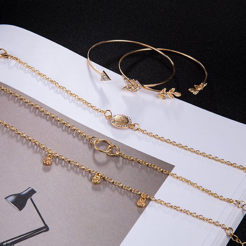 Arrow Leaf Five Piece Bracelet Set | Beach Collection