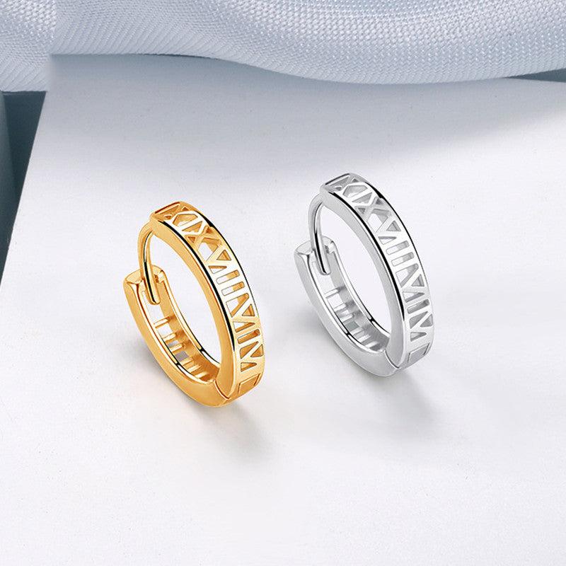 Roman Sterling Silver Earring | Daily Wear Gold