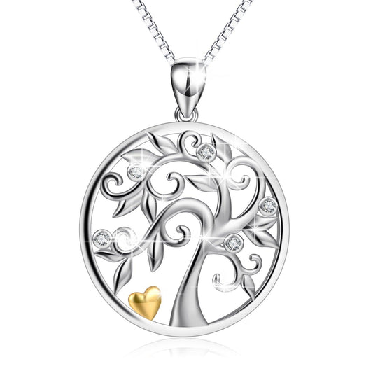 Life Tree Pendant Necklace in 925 Sterling Silver default
