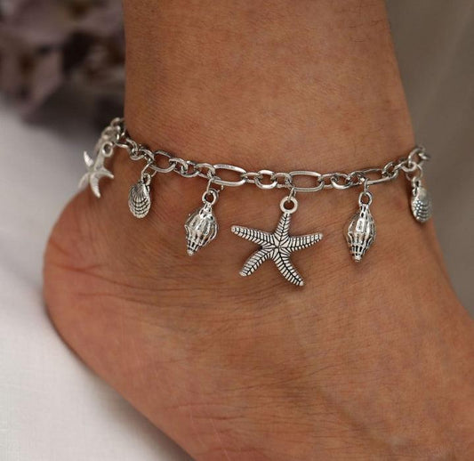 Boho Wave Turtle Pendant Anklet Bracelets | Beach Wear