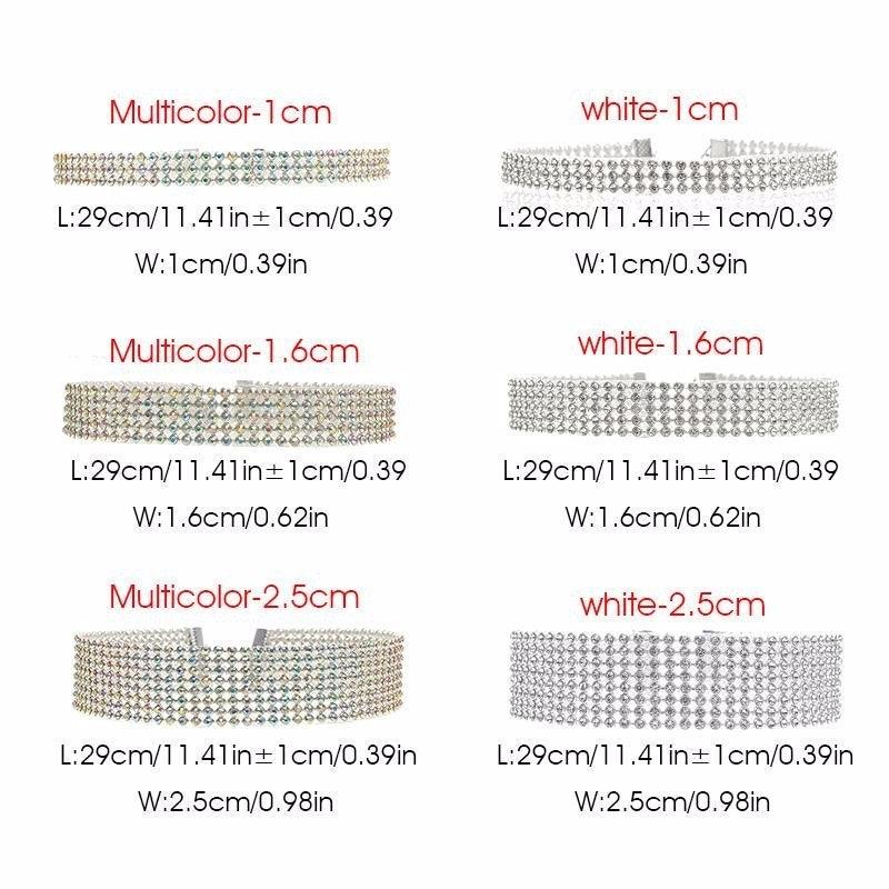 Fashion Women Full Crystal Rhinestone Choker Necklace Wedding Jewelry