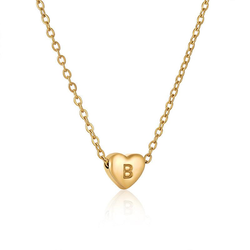 Heart-shaped Love Letter Clavicle Chain | Daily Wear Collection B