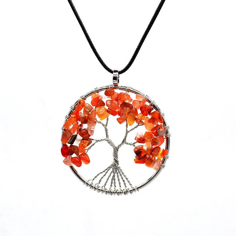 Kabala Life Tree Necklace | Fashion Jewelry Agate Rope