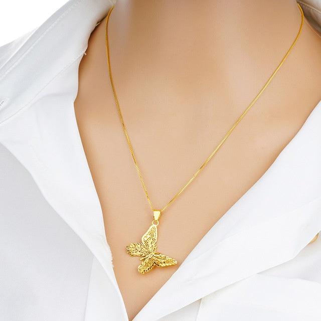 Butterfly Pendant Necklace | Daily Wear