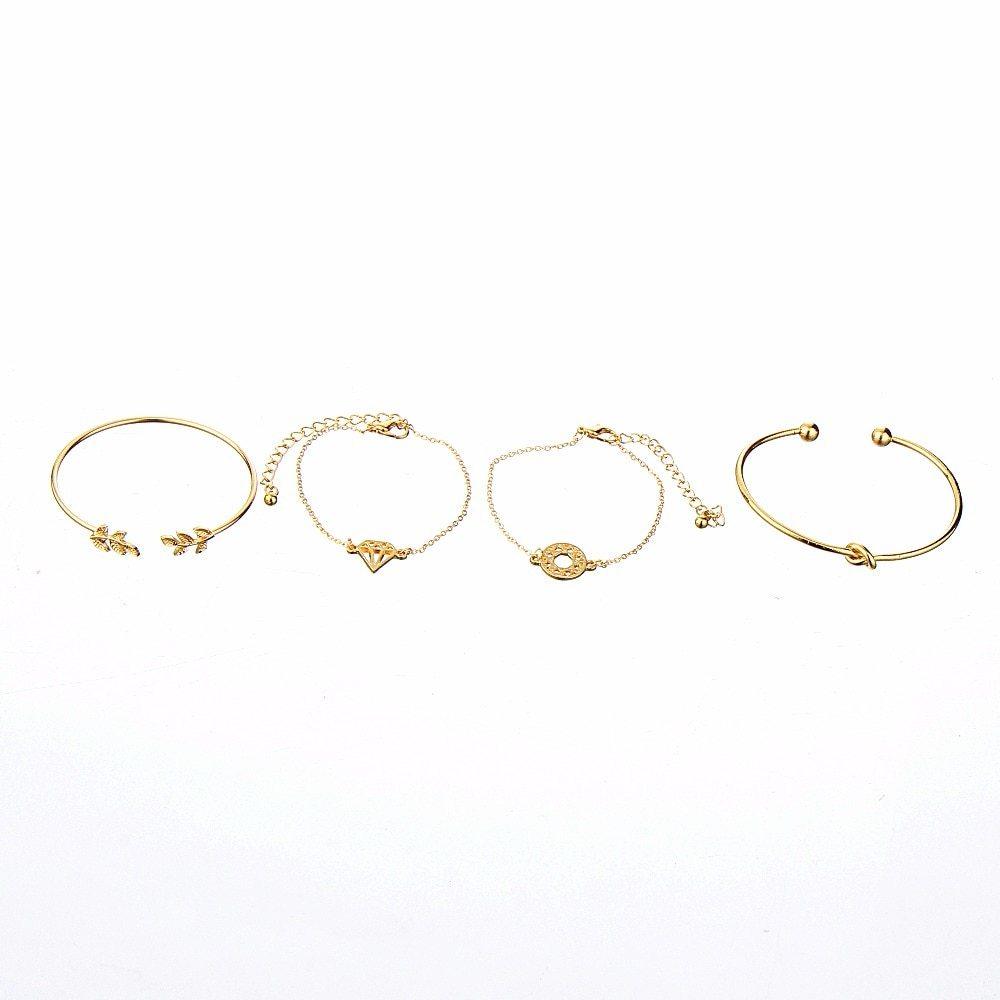 Fashion Bohemia Leaf Knot Hand Cuff Bracelet | Fashion Collection
