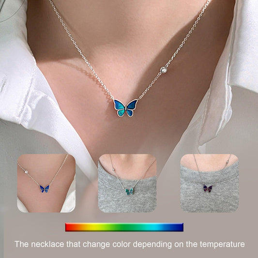 S925 Silver Butterfly Necklace | Daily Wear Jewelry