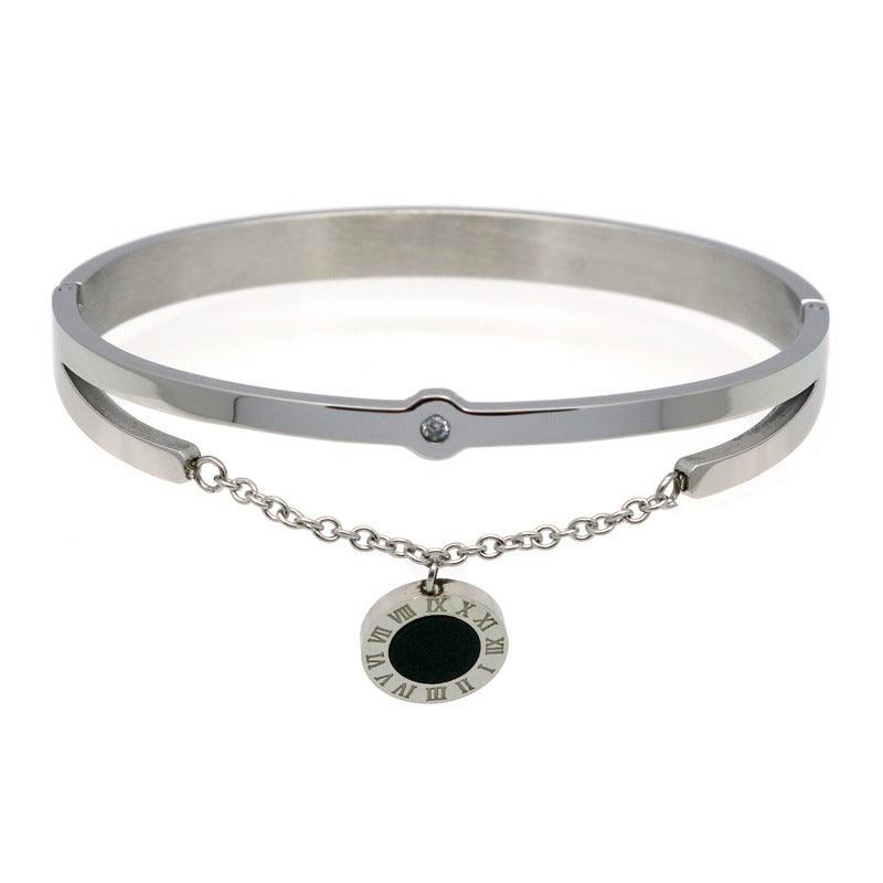 Elegant Rome Fringed Bracelets | Daily Wear Silver Black