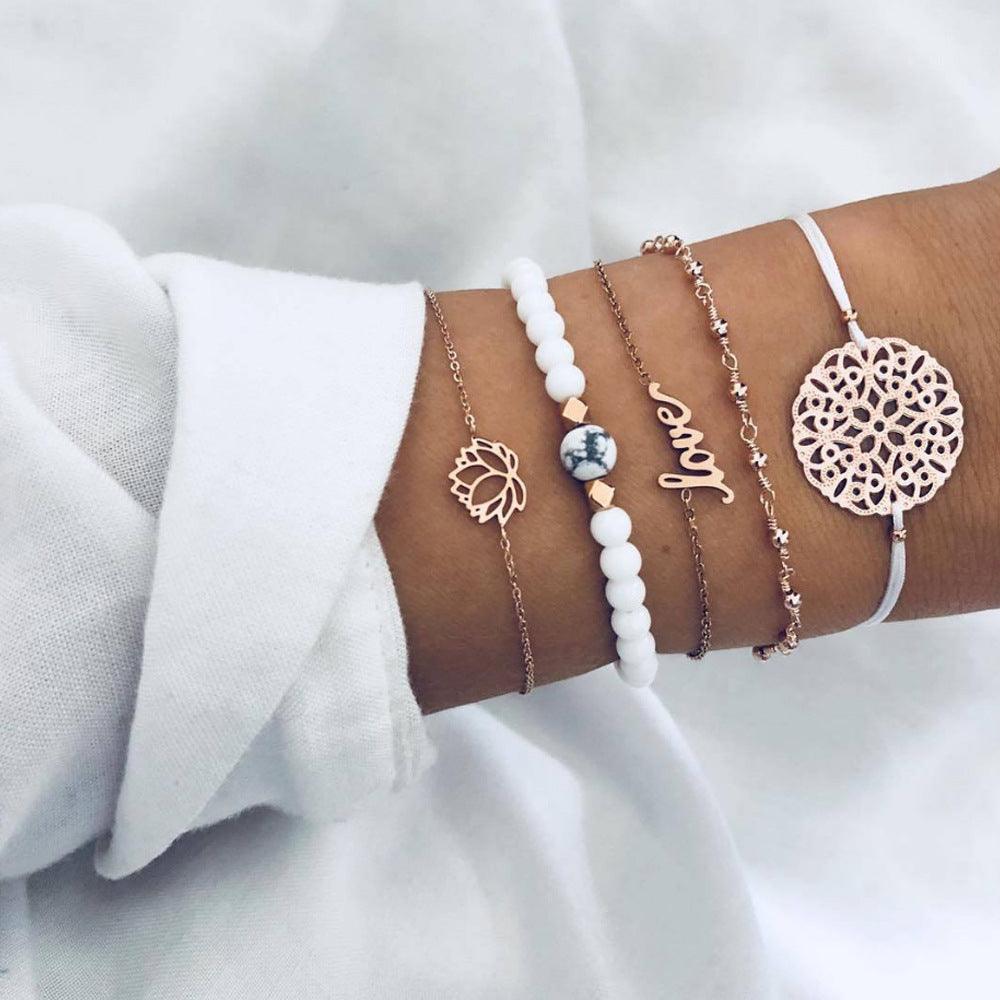 Lotus English Love Bracelets | Beach Collection A