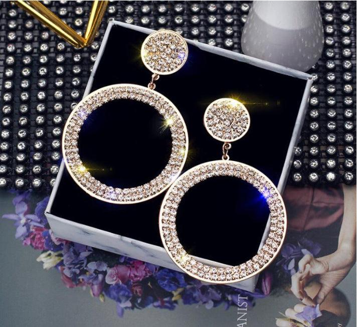 Exaggerated Circle Earring | Daily Wear Golden