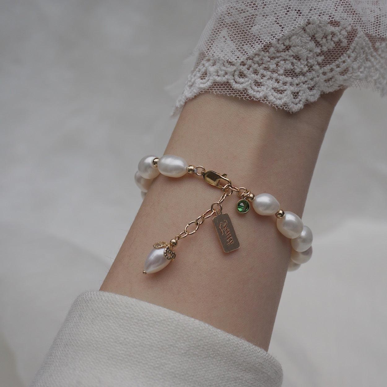 Elegant Zircon Pearl Bracelet | Fashion Luxury Jewelry