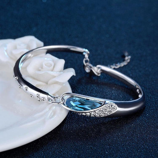 Austrian Crystal Elegant Bracelet | Daily Wear Blue