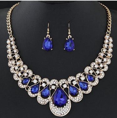 Timeless Wedding Jewelry Set | Bridal Jewelry Blue