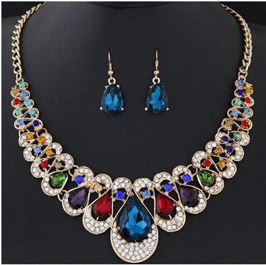 Timeless Wedding Jewelry Set | Bridal Jewelry Colourful