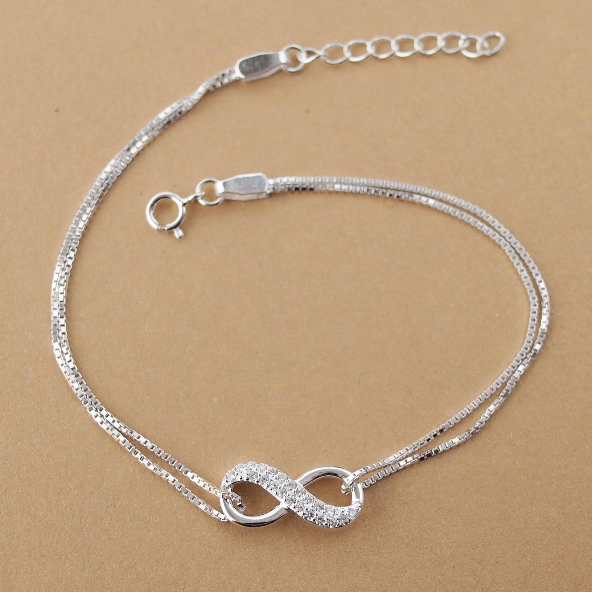 Silver Lucky Infinity Bracelet | Daily Wear