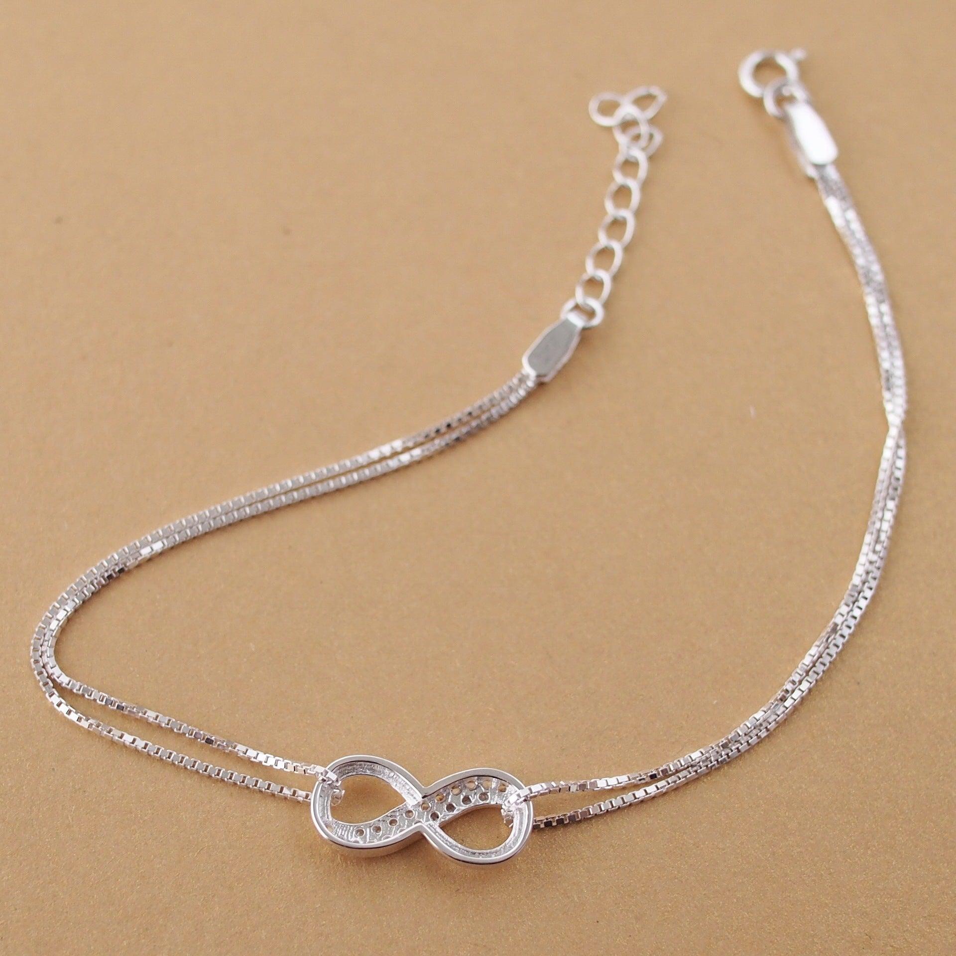 Silver Lucky Infinity Bracelet | Daily Wear