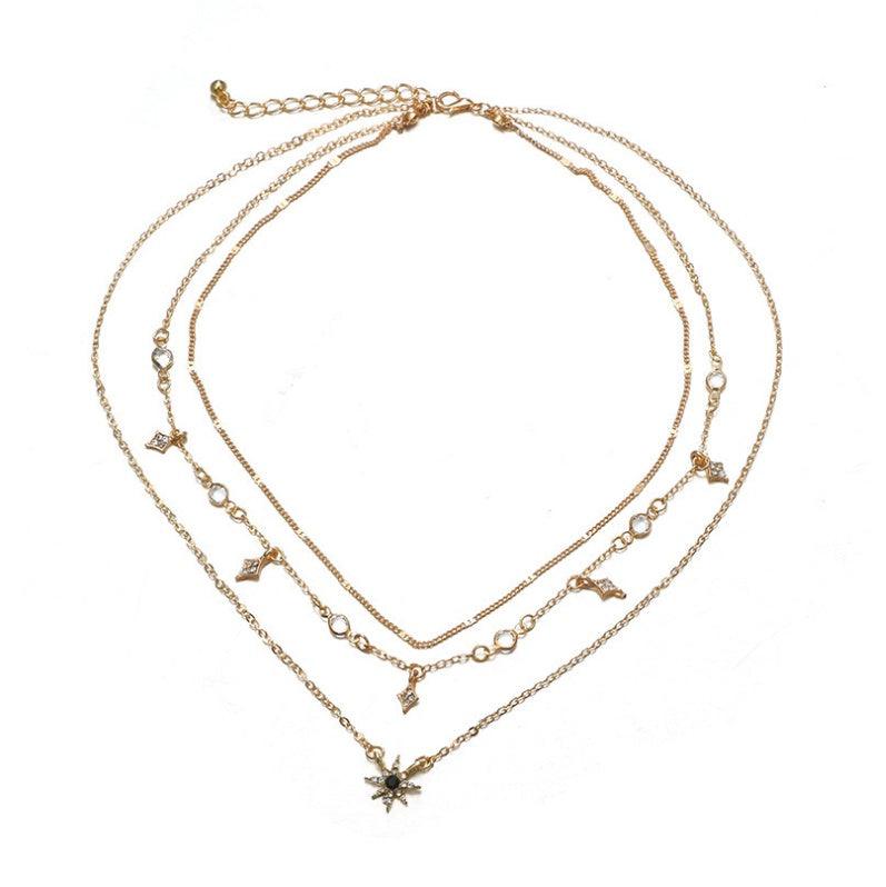 Multi-layer Star Pendant Handmade Necklace | Daily Jewelry