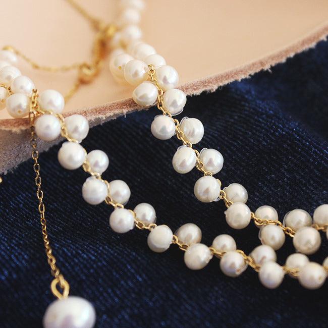 Hand-woven Pearl Necklace | Fashion Wear