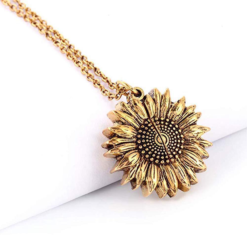 Sunshine Sunflower Necklace Women Jewelry