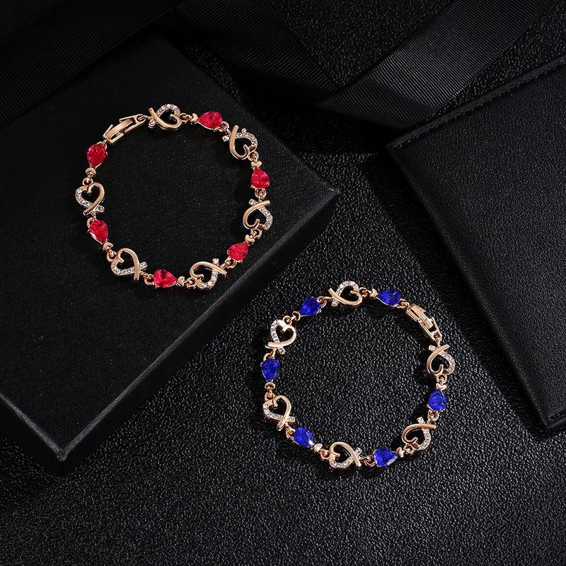 Rhinestones Heart-shaped Love Bracelet | Daily Wear