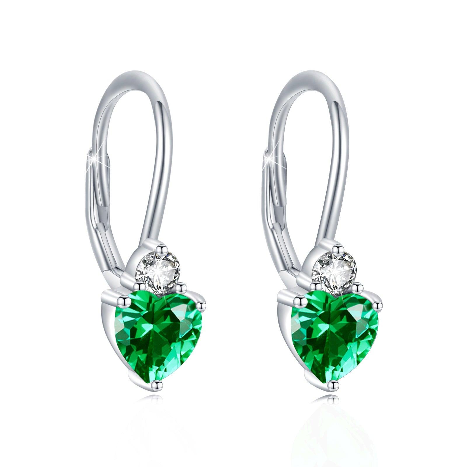 Hypoallergenic Heart Zirconia Earrings | Daily Wear