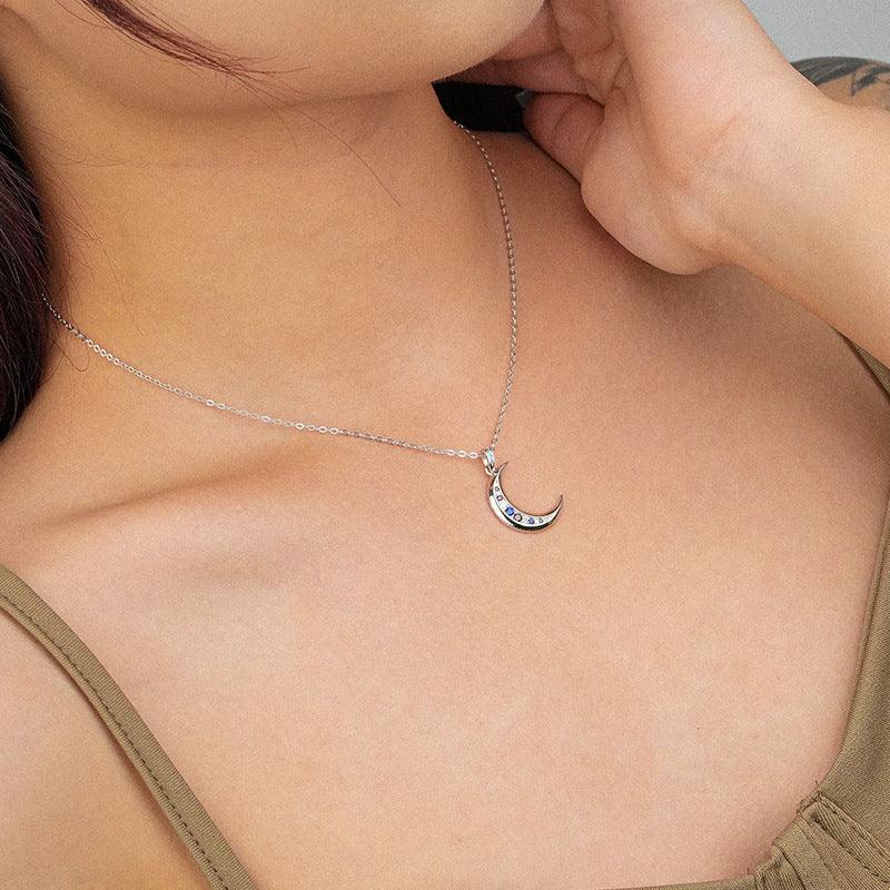 925 Sterling Silver Moon Necklace 2025 - Daily Wear