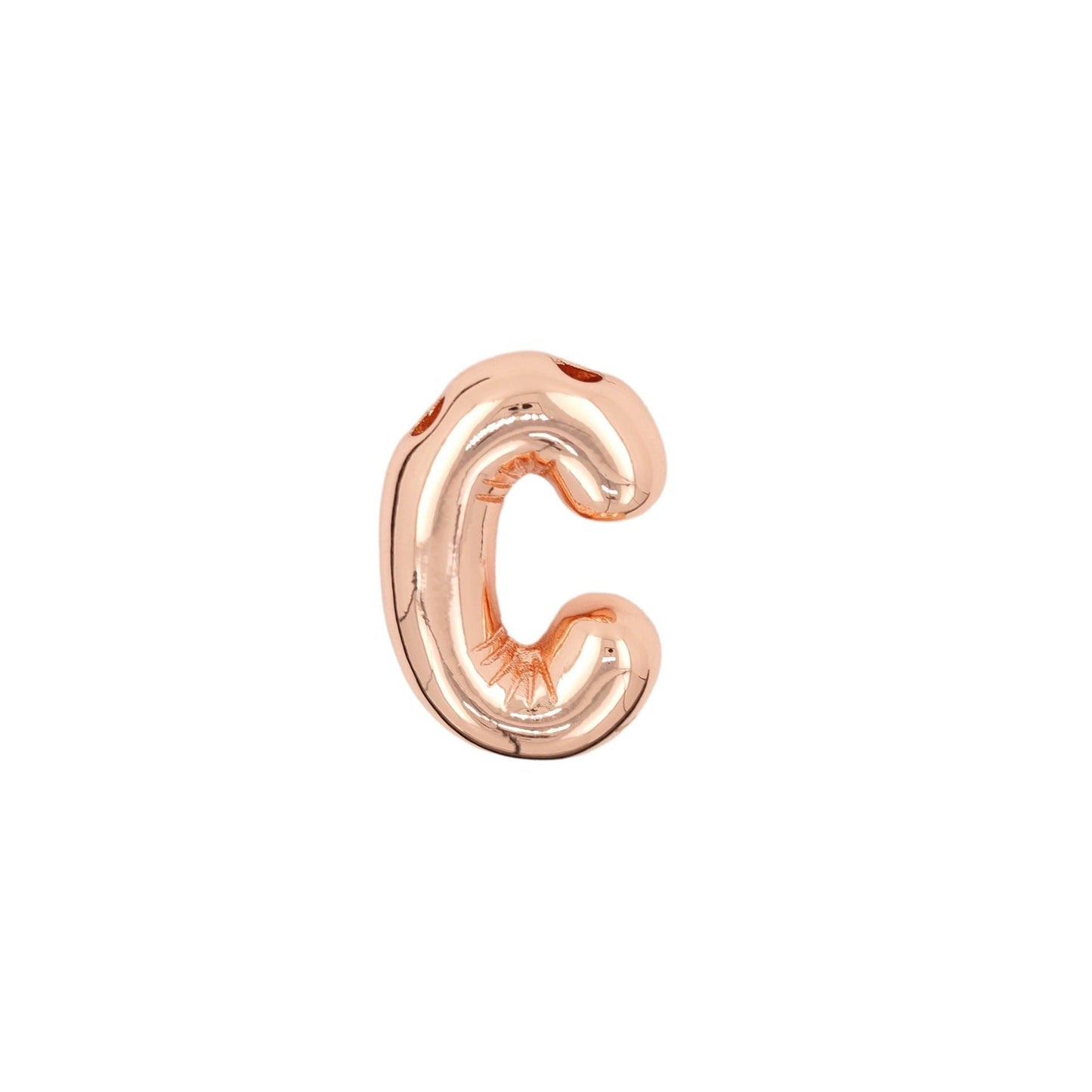 Glossy Letters Pendant Necklace | Fashion Wear C Rose Gold