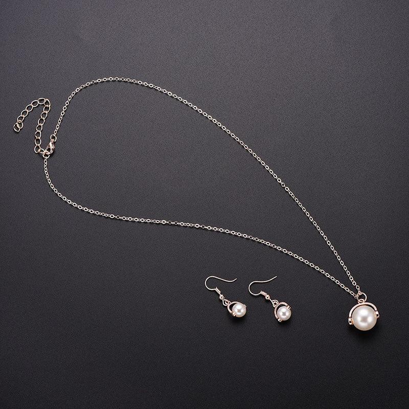 Two-piece Pearl Jewelry Set | Daily Wear