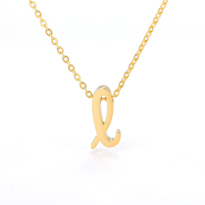 Small Hollow Letter Necklace | 2025 L