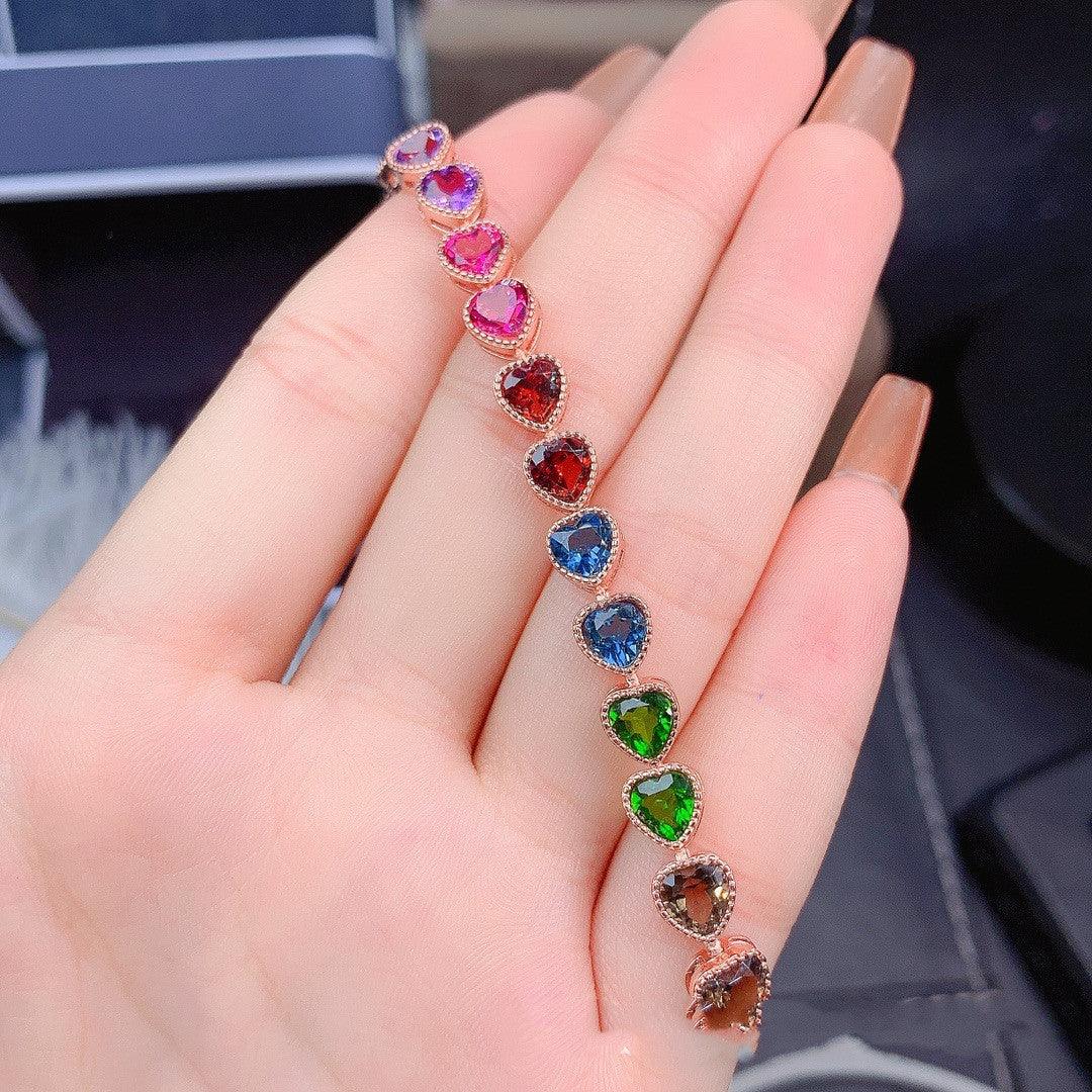 Natural Multicolor Crystal Bracelet | Daily Wear