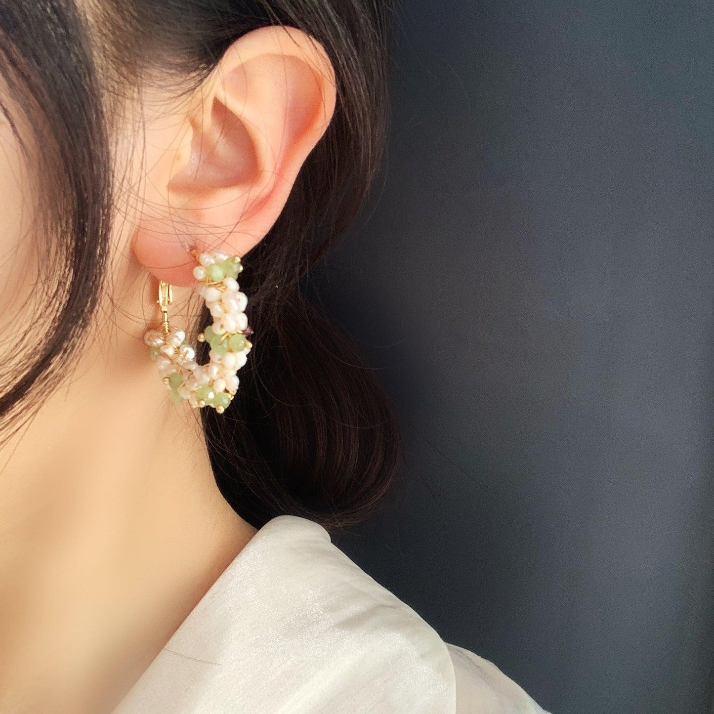 Water Pearl Multicolor Earrings | Daily Wear
