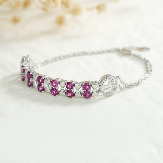 Elegant Purple Garnet Bracelet | Daily Wear