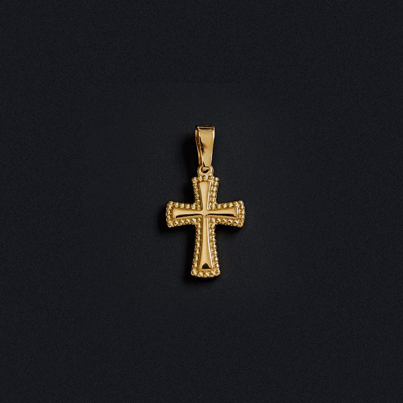 Cross Peach Heart Pendant - Daily Wear D
