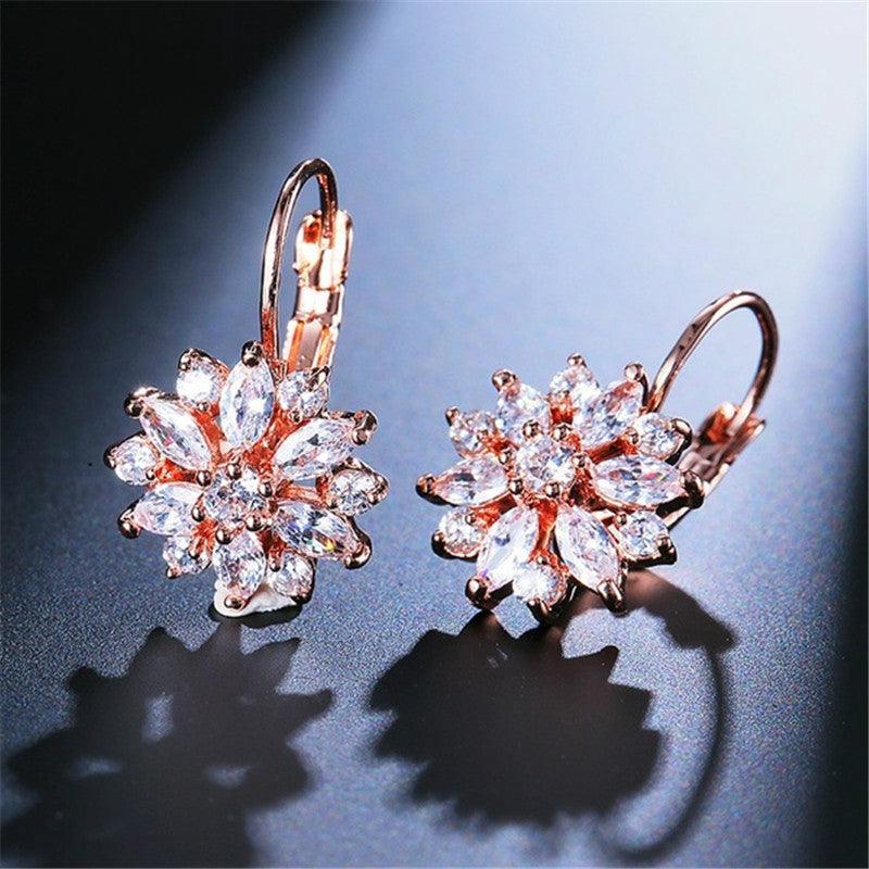 Sunflower Rhinestone Ear Jewelry | Daily Wear