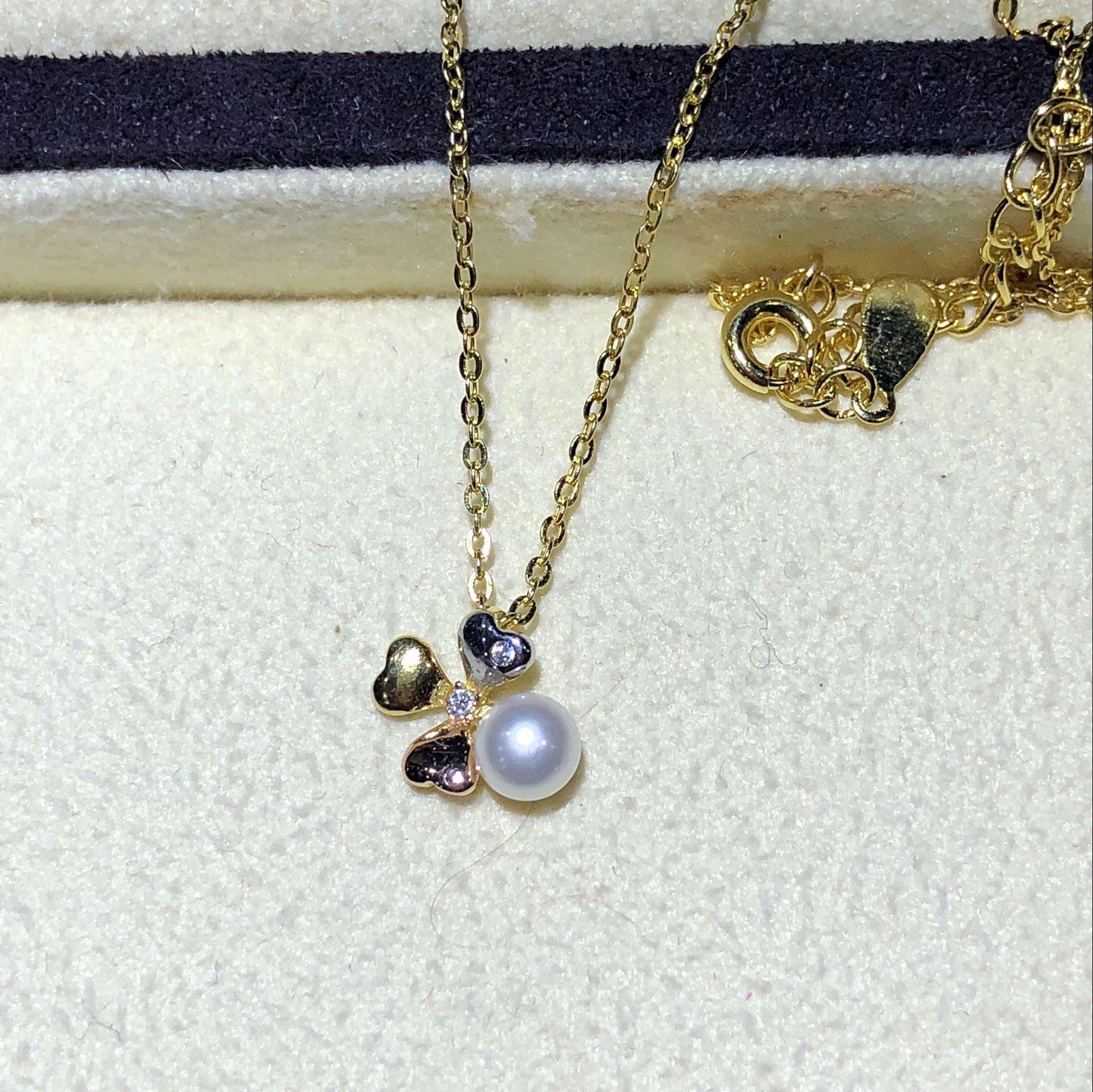 Freshwater Pearl Pendant Chain | Daily Wear
