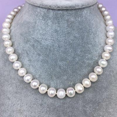 Natural Freshwater Pearl Necklace | Party Wear White